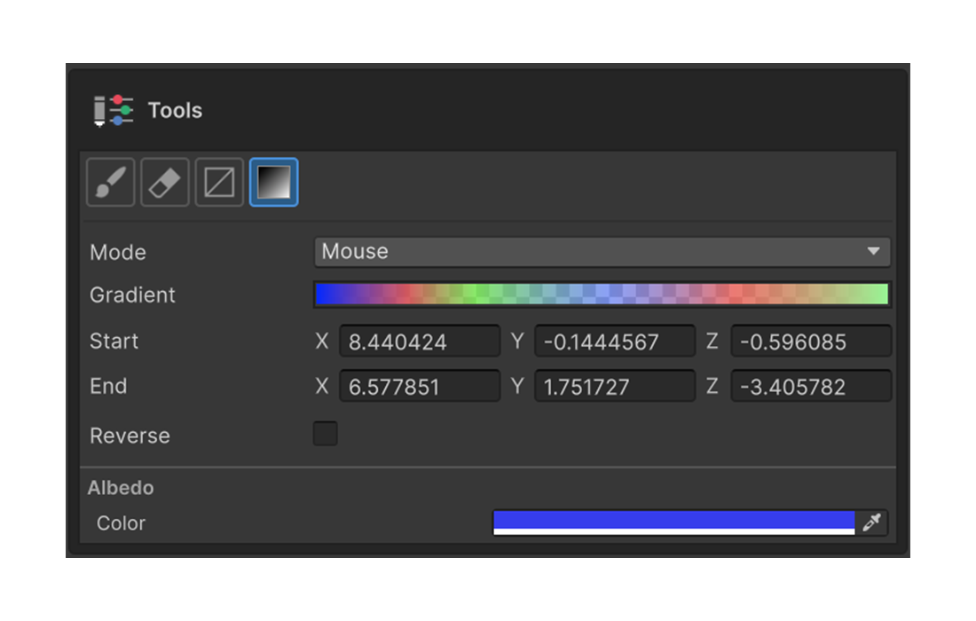 Tools section — Gradient